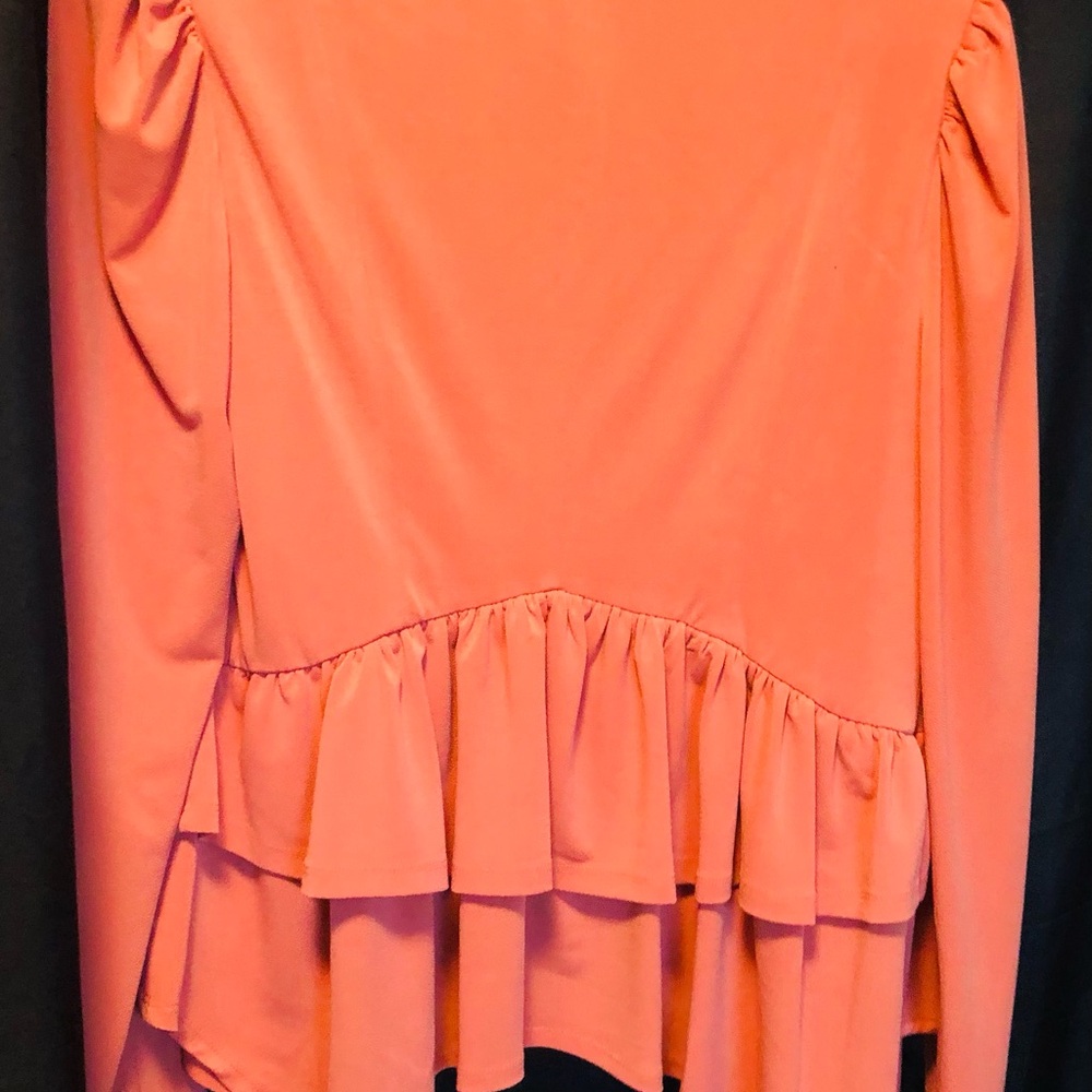 Bcbgeneration Burnt Orange Swing Jacket With Tier… - image 3